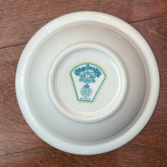 Vintage 1984 Cabbage Patch Kids Ceramic Mug, Bowl and Plate Set, Fine Porcelain - Picture 9 of 16